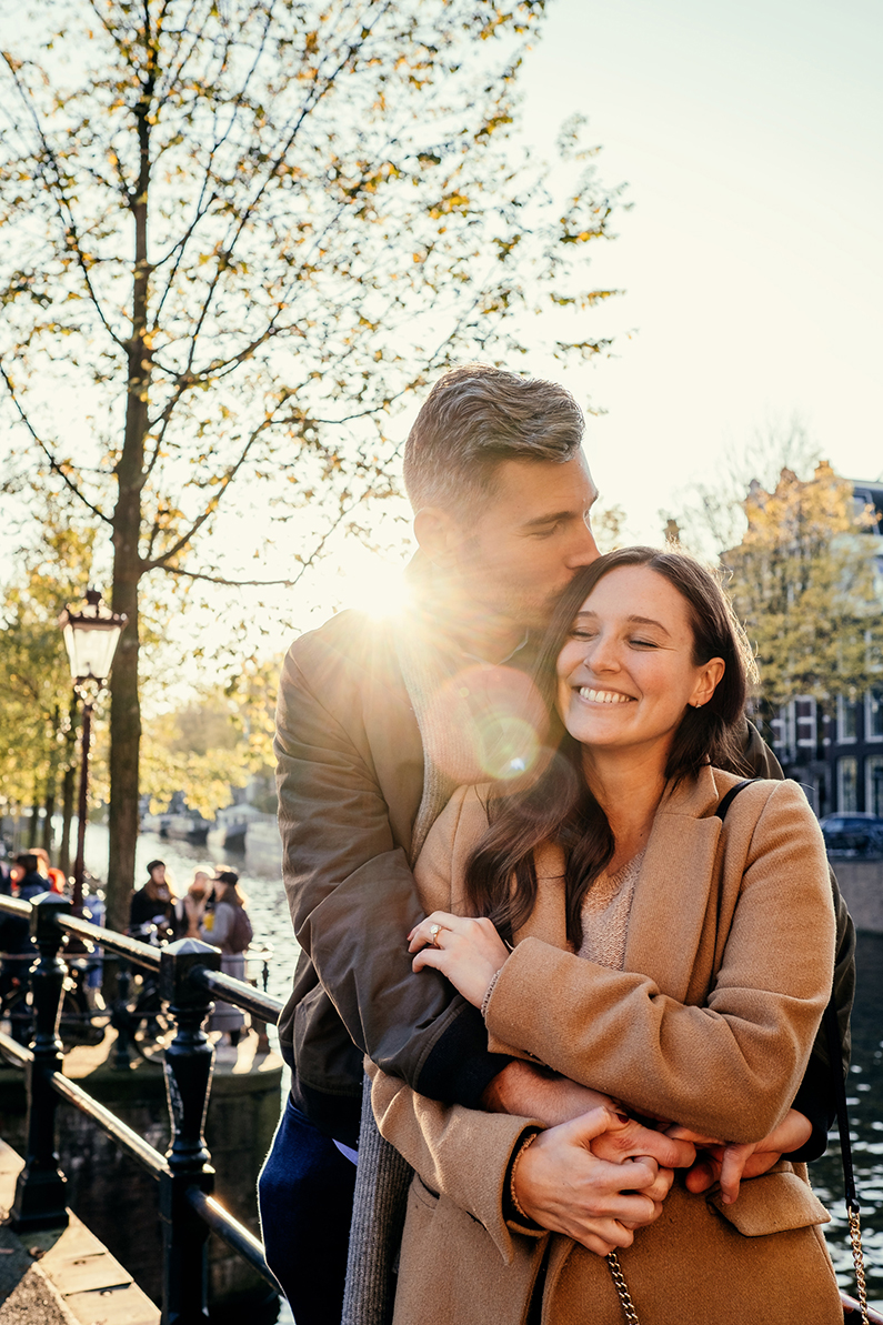 couples proposal portrait photography in Amsterdam